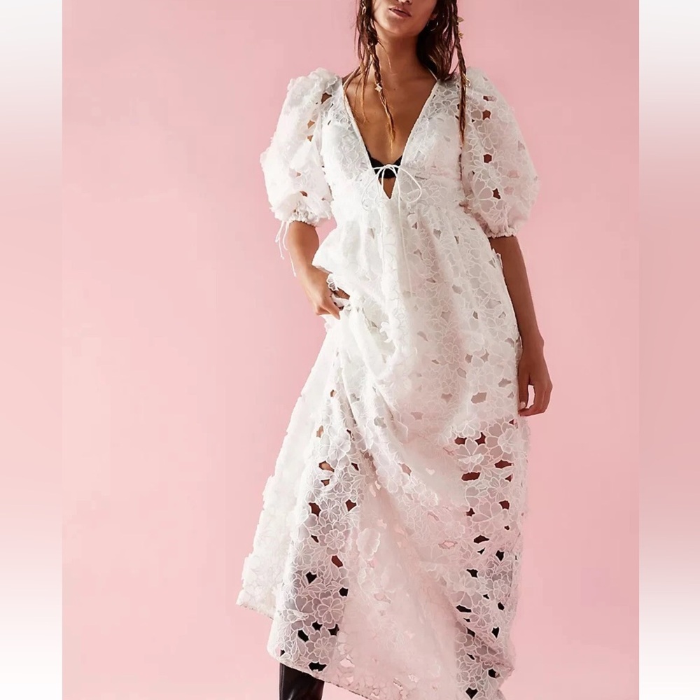 For Love and Lemons White Lace Dress Size Small